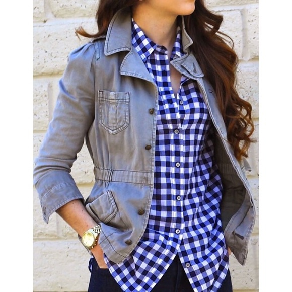J. Crew Factory Tops - J. Crew gingham button down